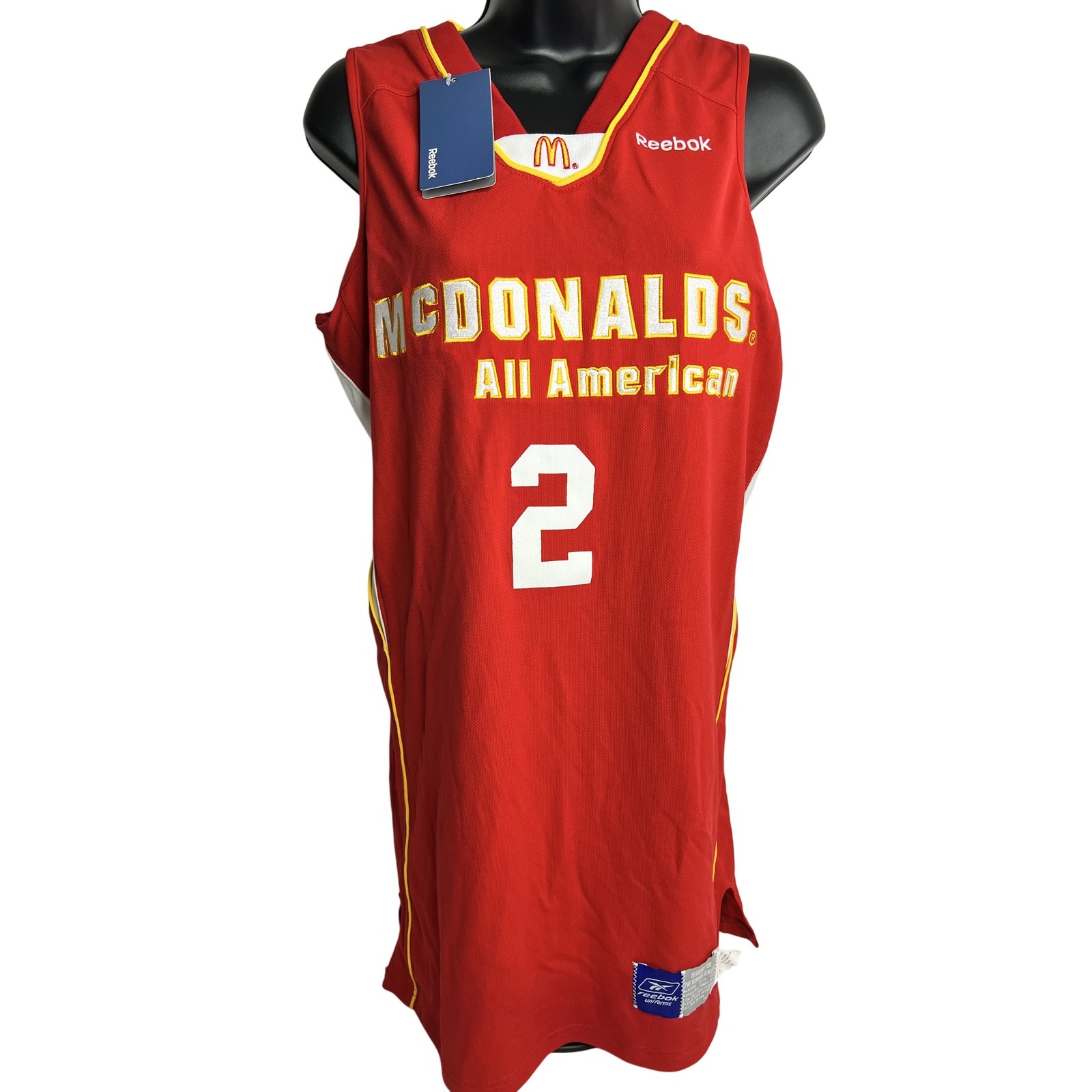 Mcdonalds All American Jersey Basketball Womens Medium Red Reebok Ncaa Event